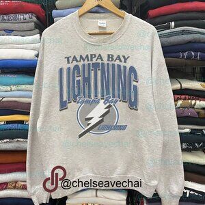 Vintage Tampa Bay Lightning Hockey Sweater1990's Retro NHL Shirt For Mens Womens